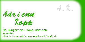 adrienn kopp business card